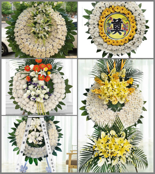 广东东莞市横沥镇半仙山村花圈速递